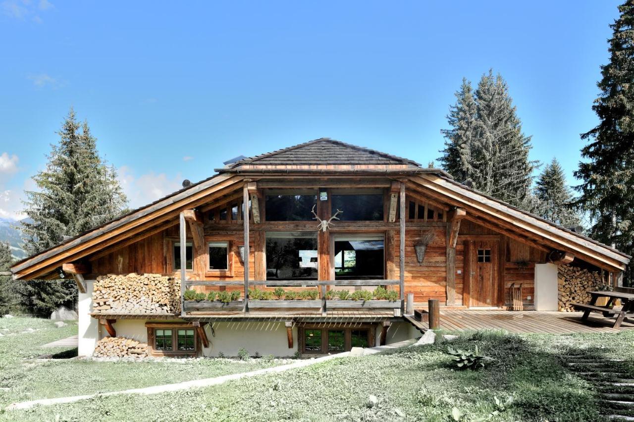 מגב Chalet Javen - 520M2 Avec Piscine Chauffee Et Home Cinema מראה חיצוני תמונה